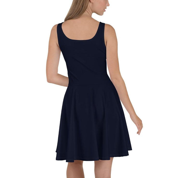 Deep Navy Skater Dress