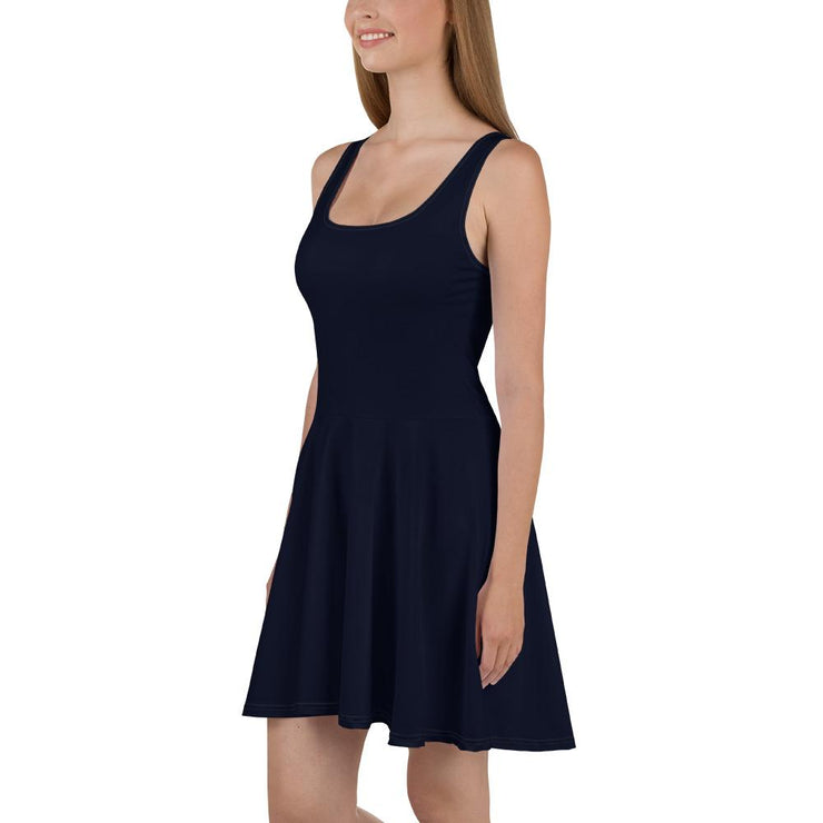 Deep Navy Skater Dress